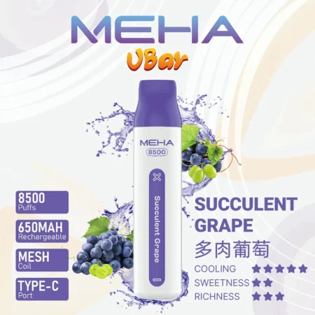 MEHA VBar魅嗨8500口小白條拋棄式電子煙|大容量持久體驗 MEHA VBar魅嗨8500口小白條拋棄式電子煙|大容量持久體驗